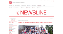 Desktop Screenshot of newsline.linearcollider.org