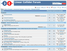 Tablet Screenshot of forum.linearcollider.org